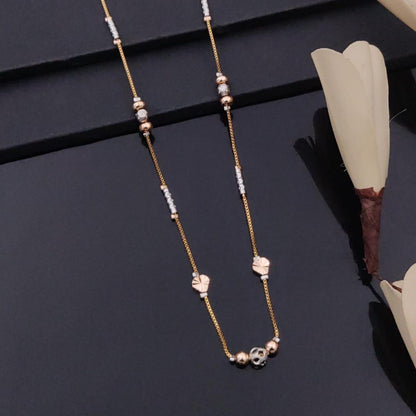 Elegant 3-Tone Anti-Tarnish Chains for Women – Timeless Style & Durability