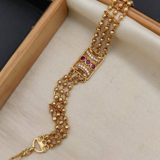 Versatile Micro Gold Plated Traditional Bracelet for Women – Ideal for Daily & Occasion Wear