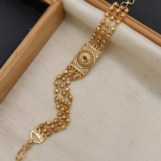 Versatile Micro Gold Plated Traditional Bracelet for Women – Ideal for Daily & Occasion Wear