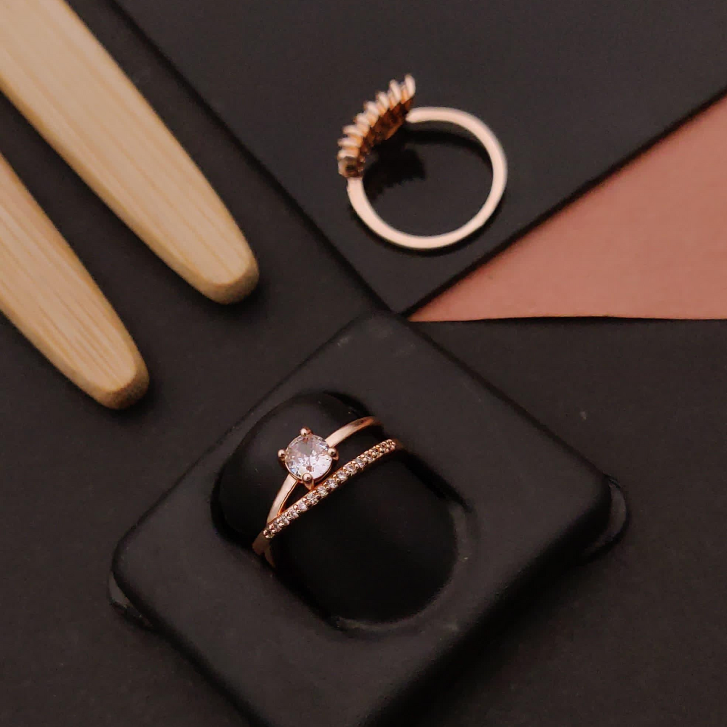 Dazzling Adjustable Diamond Ring – Anti-Tarnish & Perfect for Gifting