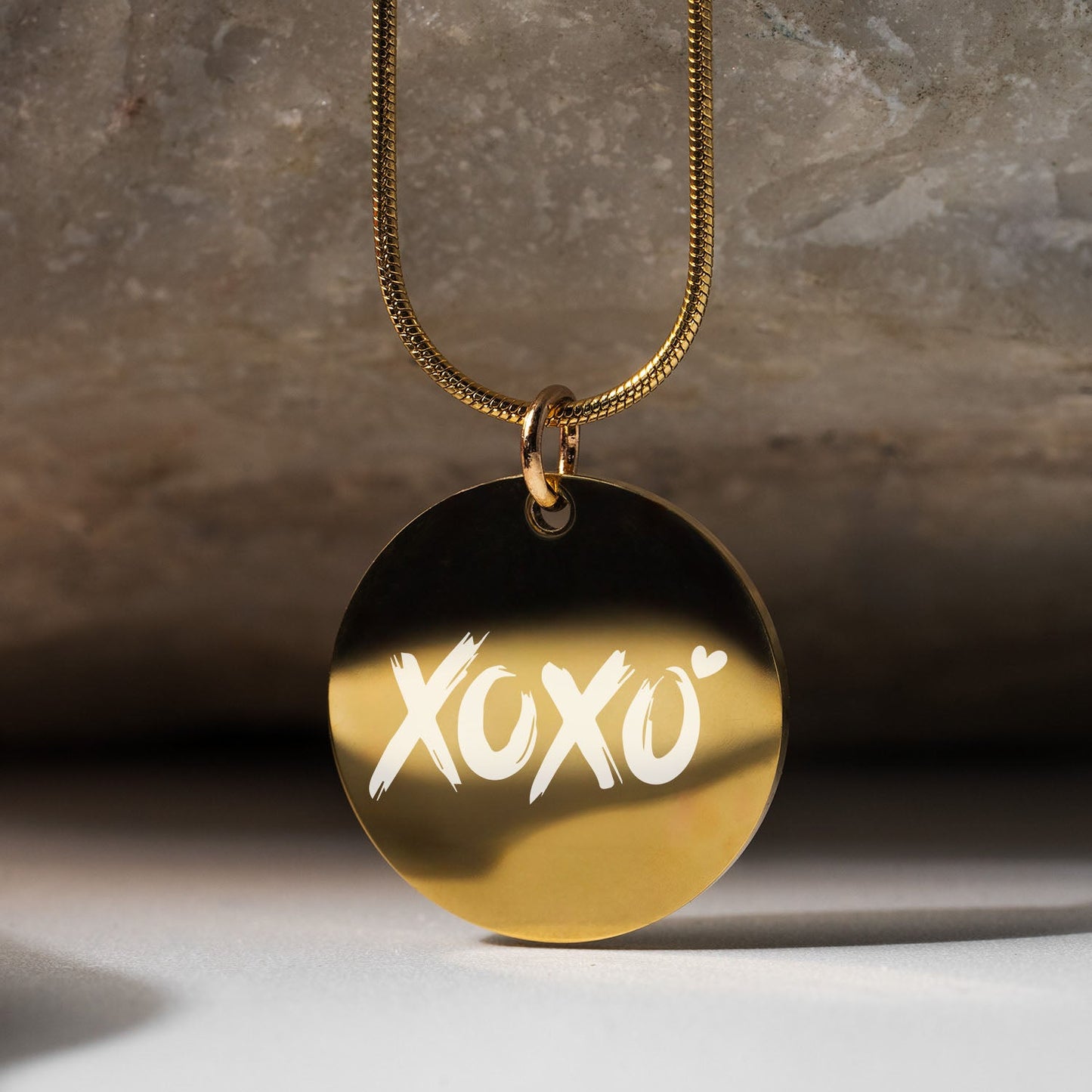 XOXO Circle Necklace