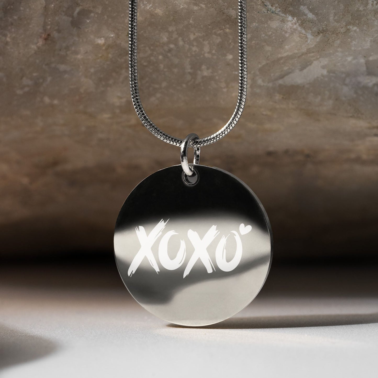 XOXO Circle Necklace